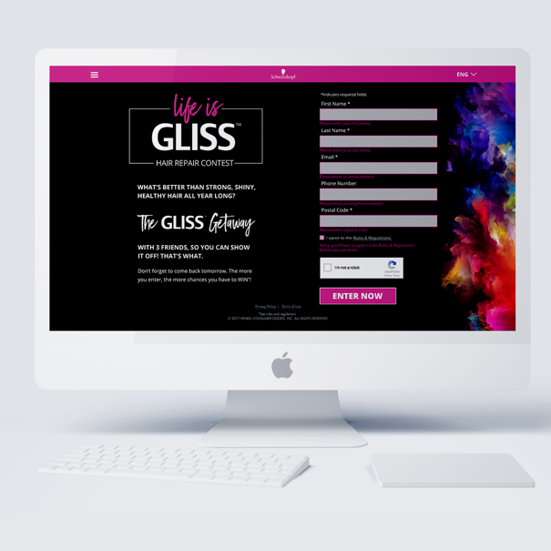 Gliss by Schwarzkopf - Contest Website Gliss by Schwarzkopf - Contest Website