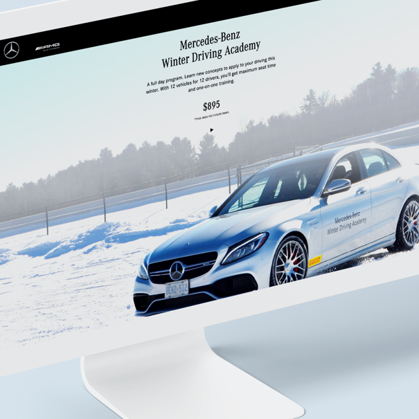 Mercedes-Benz Winter Driver’s Academy Scheduling App Mercedes-Benz Winter Driver’s Academy Scheduling App